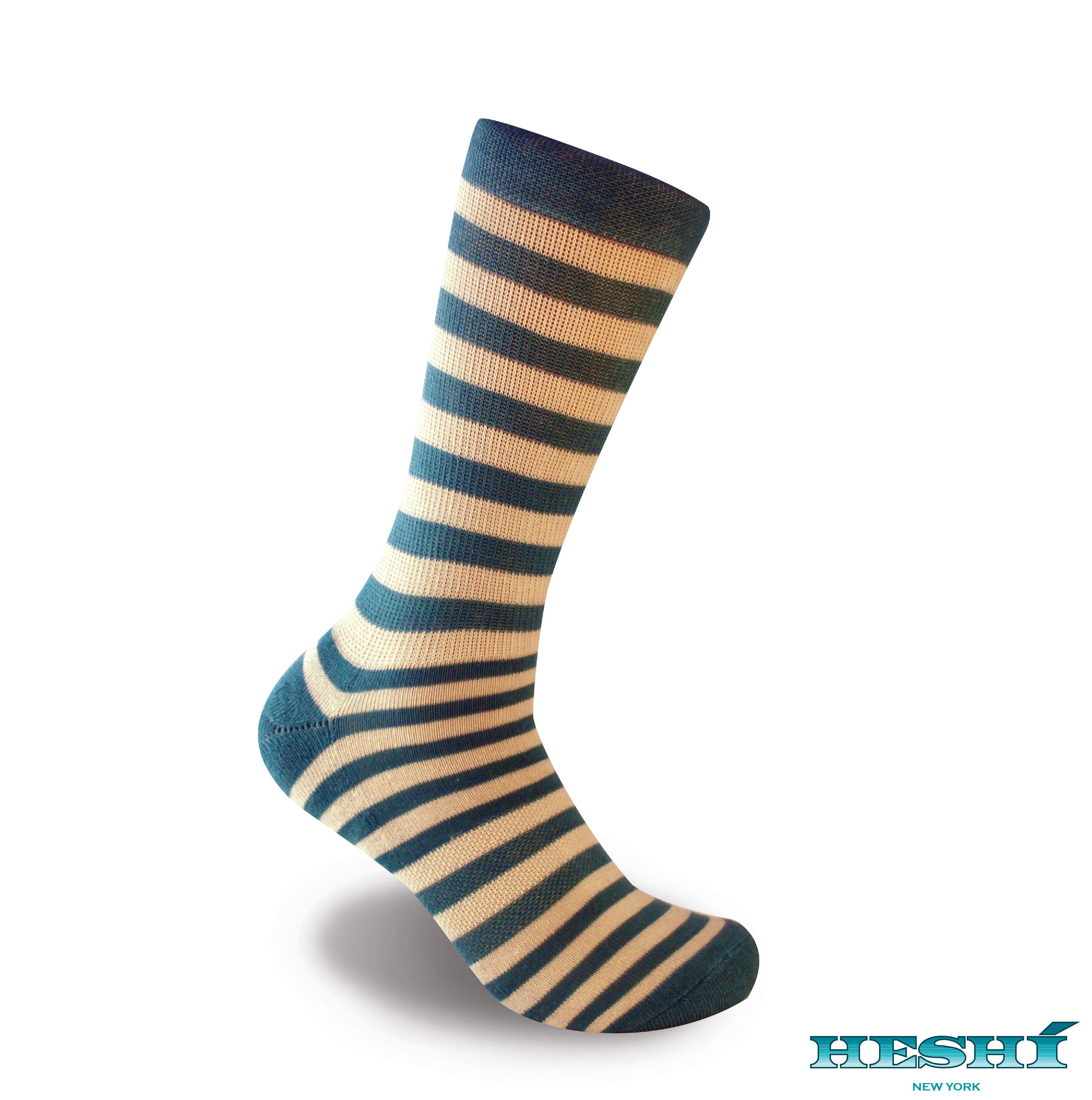 Heshí Medium Stripe Sock - Blue